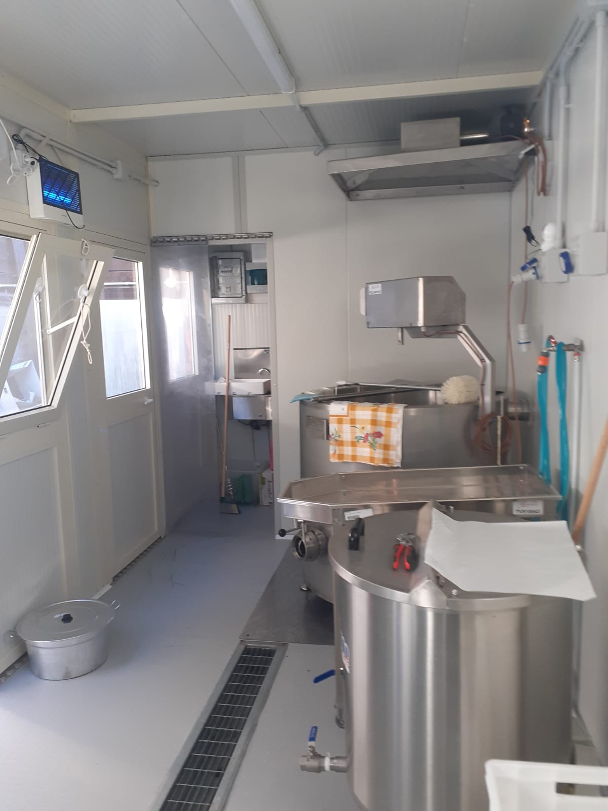 Sala di lavorazione del laboratorio modulare